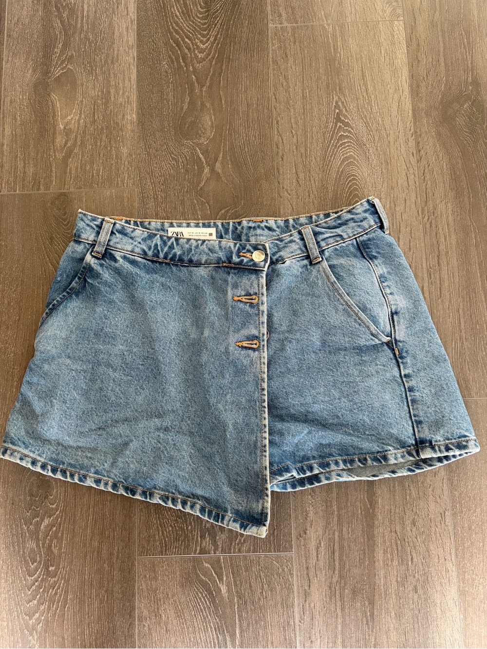 Women’s Zara Denim Skort Sz M